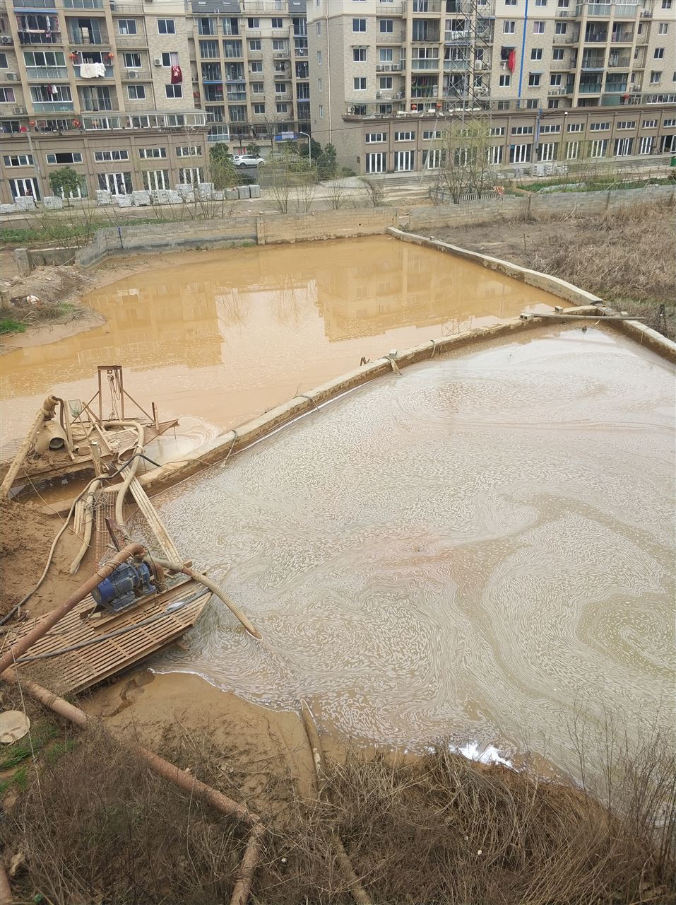 二道沉淀池淤泥清理-厂区废水池淤泥清淤