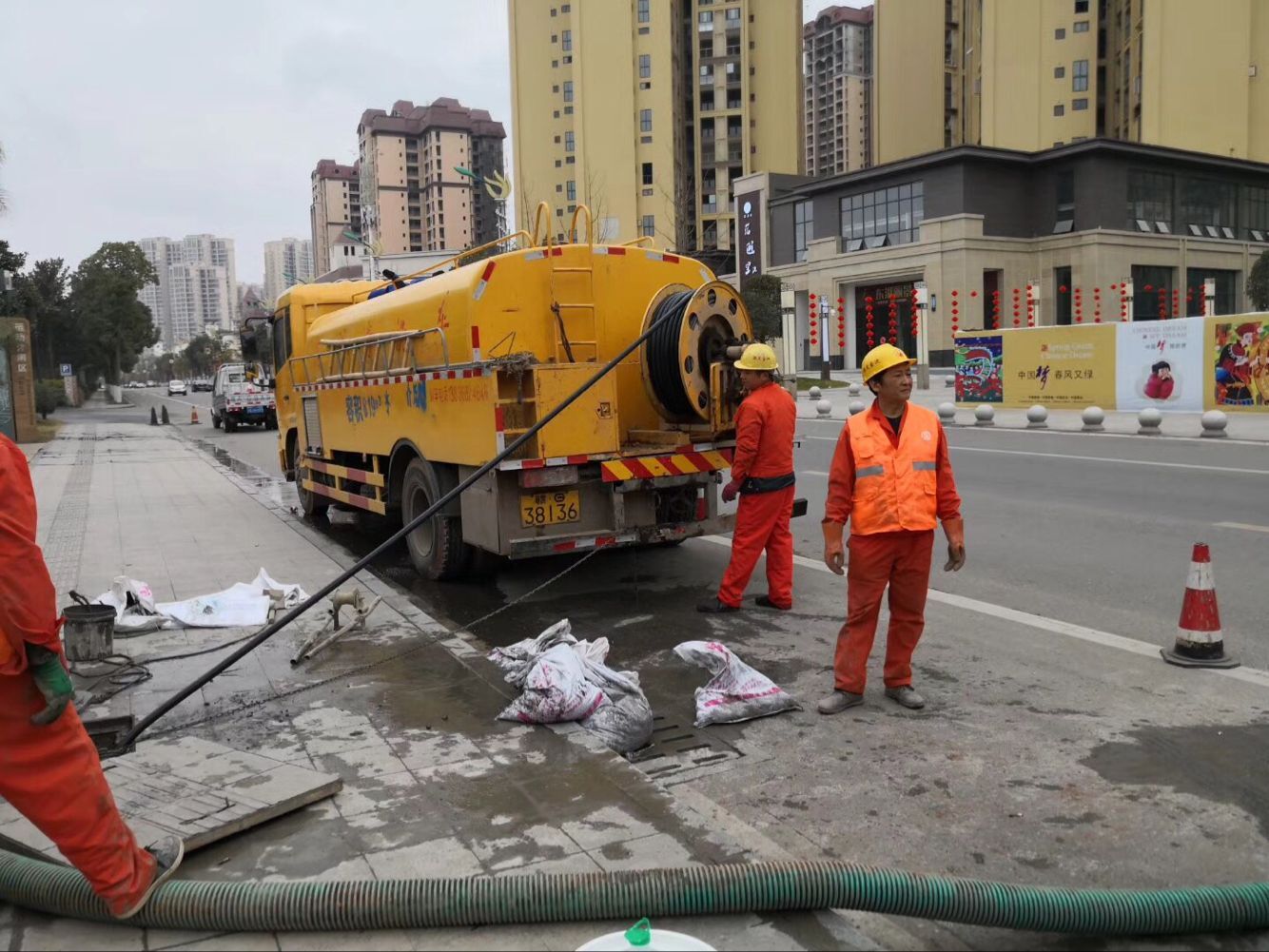 二道排污管道清淤-管道清洗